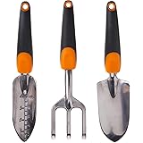 Fiskars 384490-1001 Ergo Garden Tool Set, Regular Package, Black/Orange