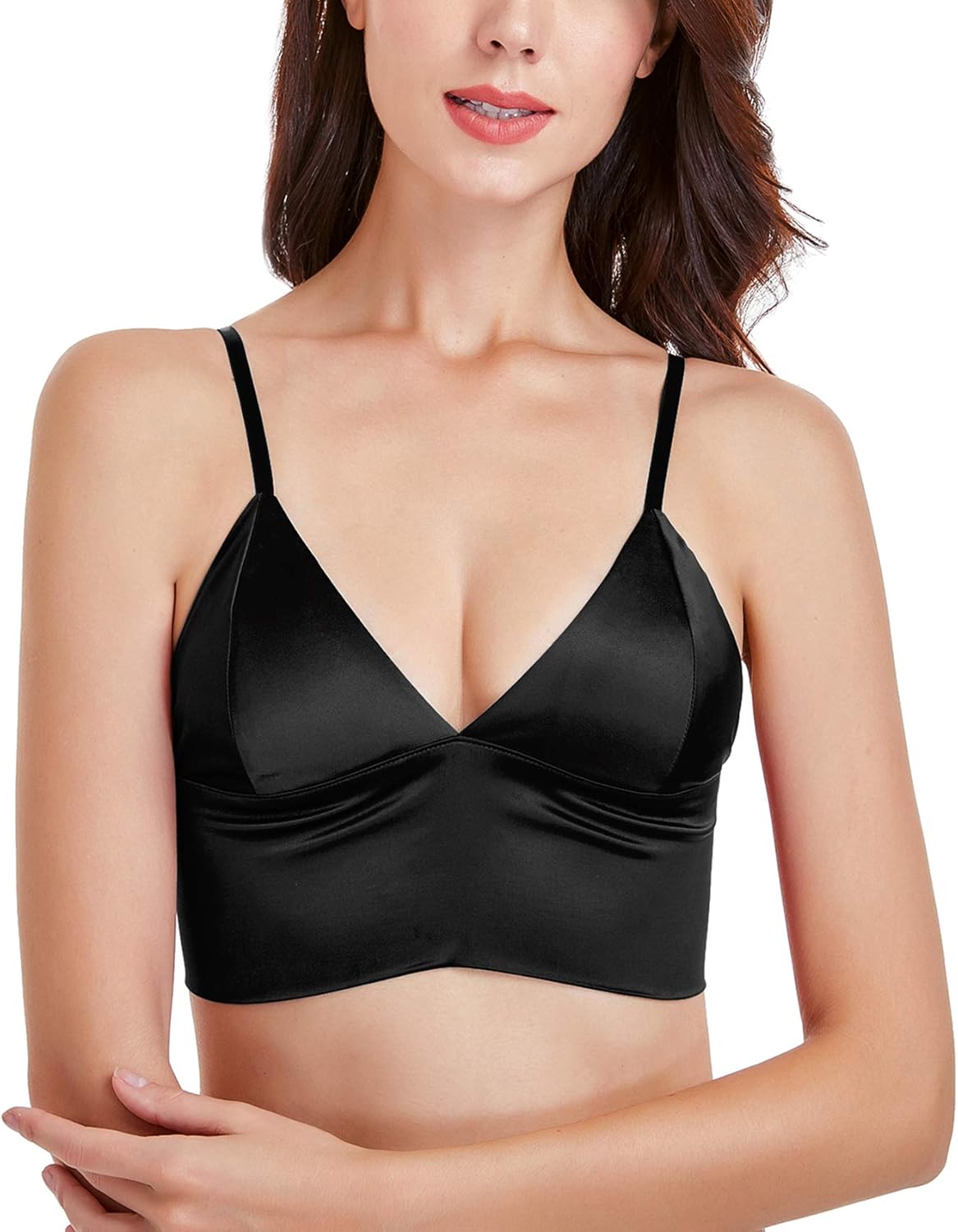 satin bralette top
