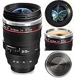 Bestic Camera Lens Coffee Mug,the Latest Design Stainless Steel Travel Mugs,Food Grade Materials,Leak Proof,12oz…