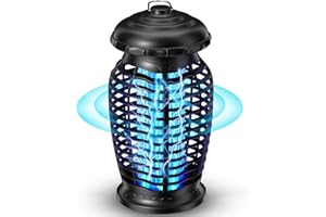 CACULE Bug Zapper Outdoor 4200V Electronic Mosquito Zapper Fly Traps Outdoor Mosquito Repellent Killer Inside/Outside for Home, Patio, Backyard, CA-Blue A1