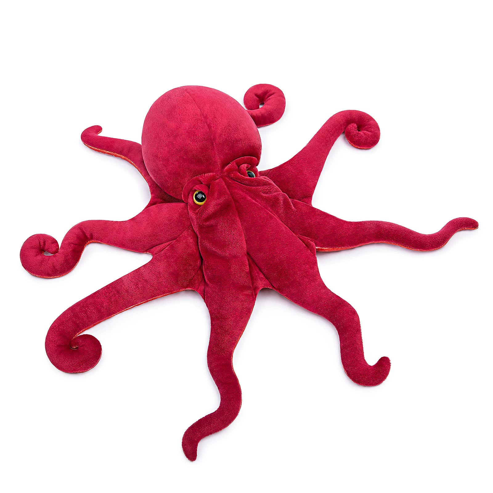 Tiny Heart Red 85cm/33” Realistic Octopus Plush Toy Lovely Sea Animal Cute Soft Gift Octopus for Kids Bedtime Companion Plushie Collection Interactive Play — image 1