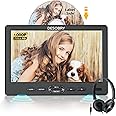 DESOBRY 10.5" Car DVD Player with Headrest Mount, Portable DVD Player for Car with Headphone, Suction-Type Disc in,Support 1080P Video,HDMI Input,USB/SD Card Reader,AV in/Out,Last Memory&Region Free