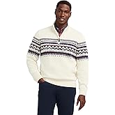 Izod Mens Quarter Zip Textured Sweater