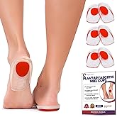 Gel Heel Pads for Shoes Heel Pain Relief | Plantar Fasciitis Heel Cups | Heel Cushion Heel Spur Relief | Silicone Heel Protec