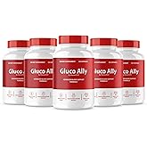 (5 Pack) Gluco Ally Capsules, Official GlucoAlly Advanced Formula, Gluco Ally Pills, Gluco Ally Maximum Health Formula and Wellness, Gluco Ally Support Pills Reviews, 300 Capsules 5 Month Supply