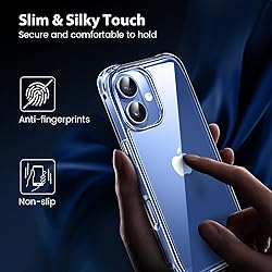 Mkeke Compatible with iPhone 17 Case Clear
