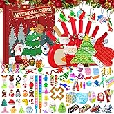 Christmas Advent Calendar 2026, 24 Days of Surprises Fidget Toys Box, Xmas Party Favors Carnival Treasure,24 Days of Surprises Fidget Toys Box,Fidget Toy Bulk Christmas Gift For Girls Boys Teen