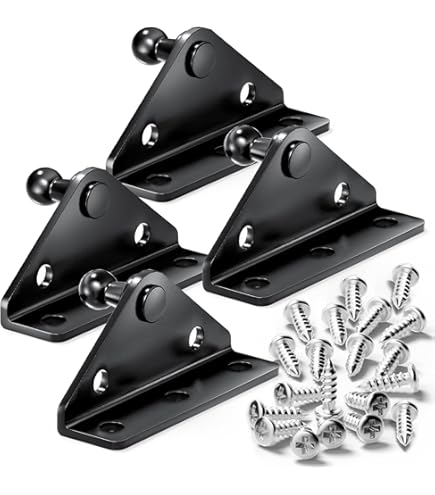 10mm Ball Stud Mounting Brackets - 4pcs Gas Strut Brackets For