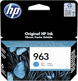 HP 3JA23AE Cyan Original Ink Cartridge 963 Single Pack view 1
