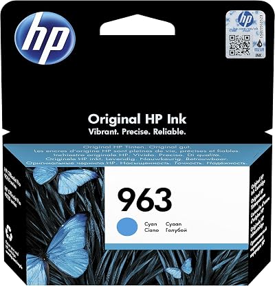 HP 3JA23AE Cyan Original Ink Cartridge 963 Single Pack