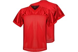 Phoneutrix Youth Blank Football Jersey, Kid's Sports T-Shirt Hip Hop Jersey for Party