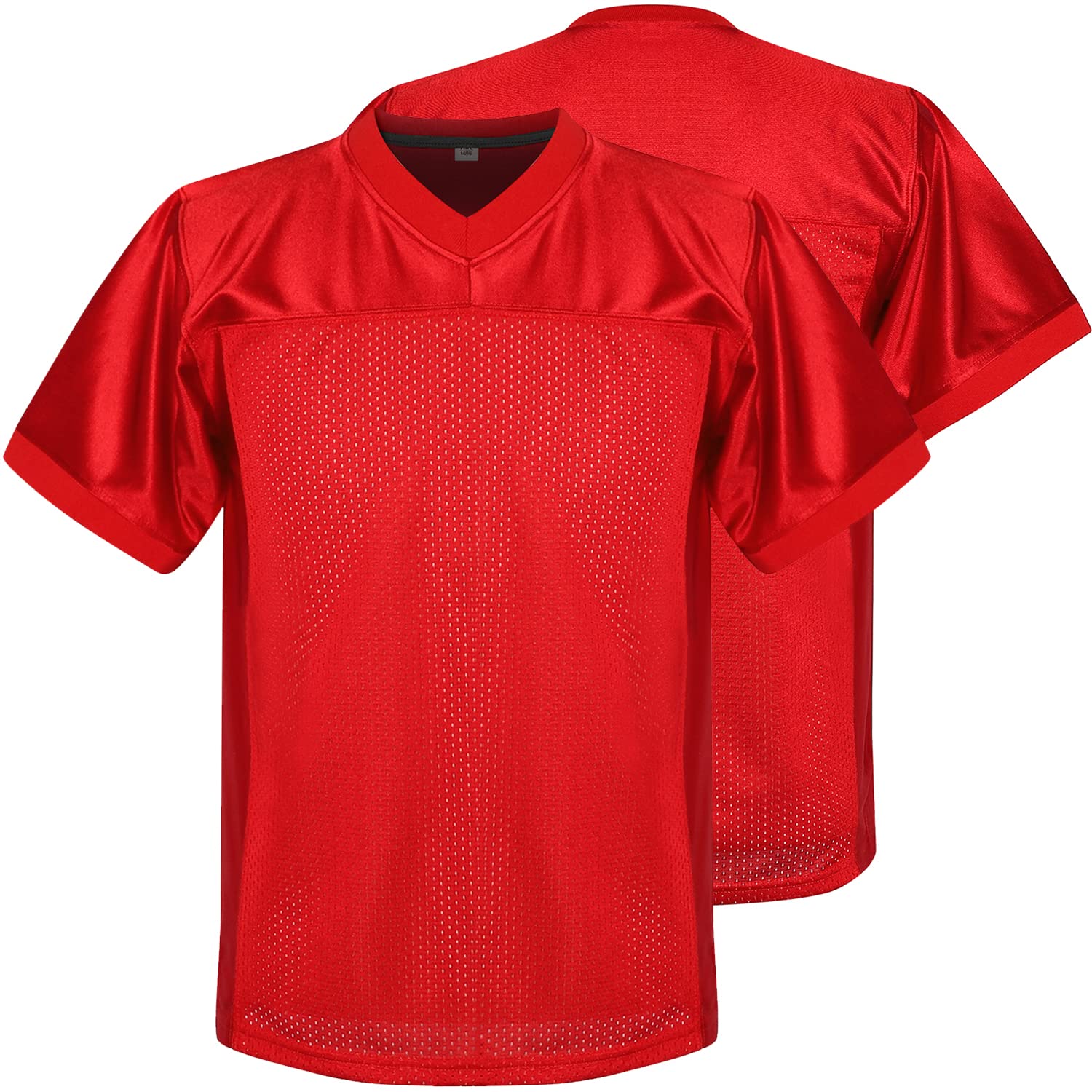 Youth Blank Football Jersey, Kid's Practice Sports