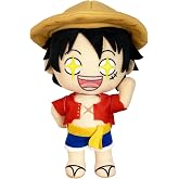 Great Eastern Entertainment One Piece - Monkey D. Luffy (Face Changing) Plush 8" H