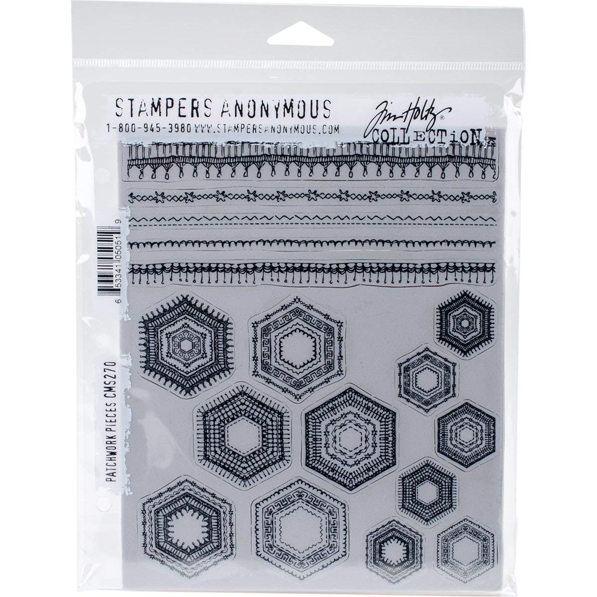 Stampers Anonymous CMS270 Tim Holtz Cling Stamps, Multi-Colour, 7 x 8.5-Inch