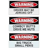 Crazy Sticker Guy Funny Warning Magnets - Practical Joke Combo Kit - 3 Magnets - Jokes, Gags, Pranks - Slap These on Your Fri