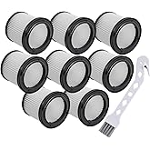 8 Pack PVF110 Hepa Replacement Filter for Black&Decker Handheld Pivot Vac BDH2000PL,BDH2020FLFH,PHV1210,PHV1410,PHV1810,BDH1620FLFH,Part to 90552393