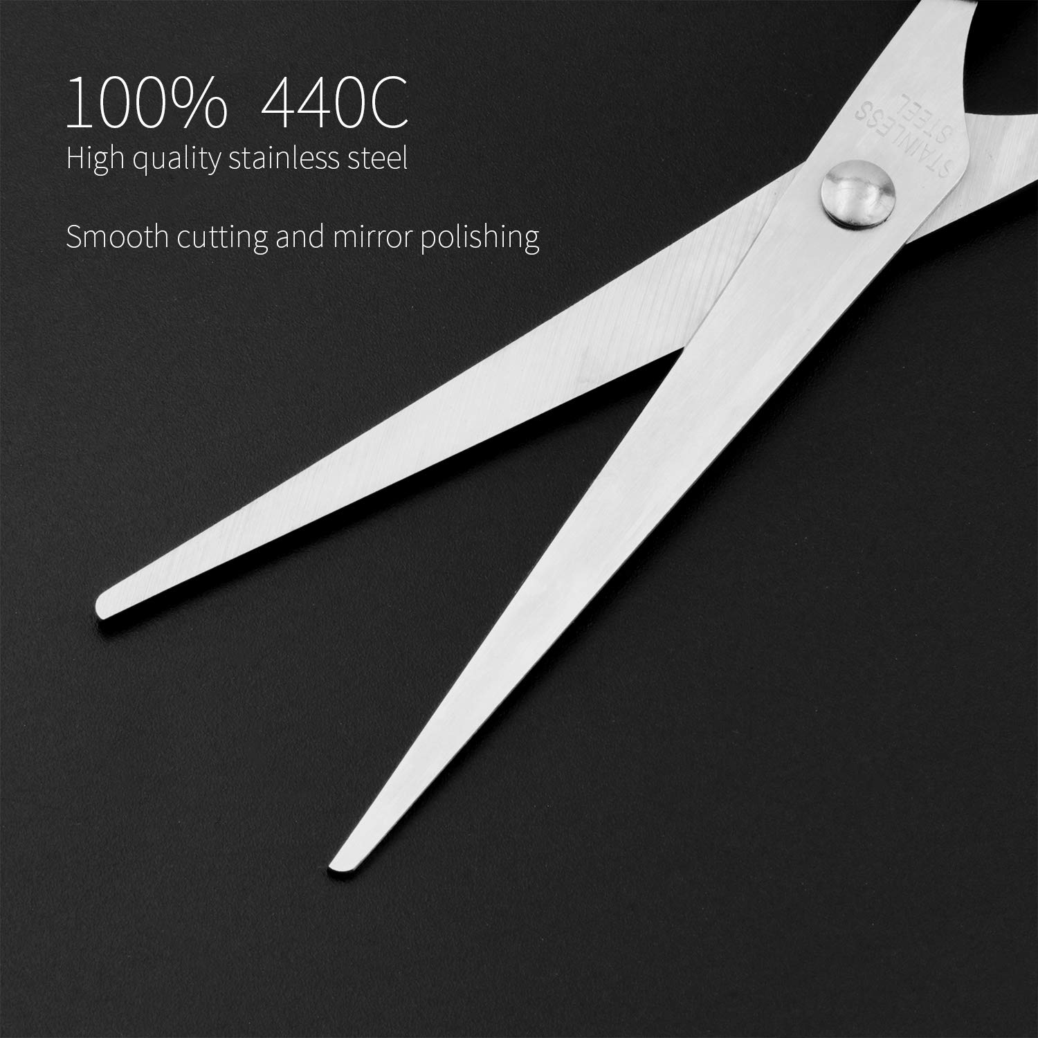 Hair Scissors Set, Imponigic Hairdresser Scissors Set Pet Shearing Scissors, Barbers or Home Use - Stainless Steel : Beauty