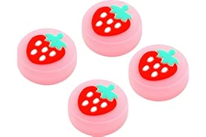 Switch 2 Thumb Grip Button Caps, Cute Luminous Silicone Joystick Caps Replacement Joystick Covers for Switch 2 Controller Acc