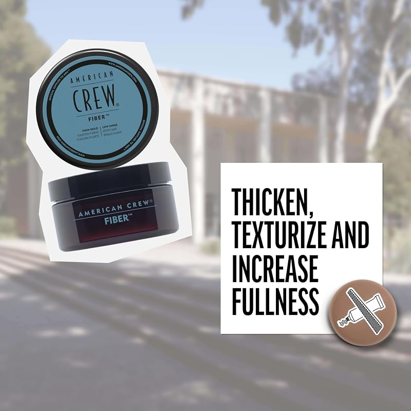 - Fiber, Cera para el Pelo Hombre, Fijación Fuerte y Flexible, Moldea y Aumenta el Brillo, para Pelo Corto, Estiliza y Peina el Cabello - 85 g