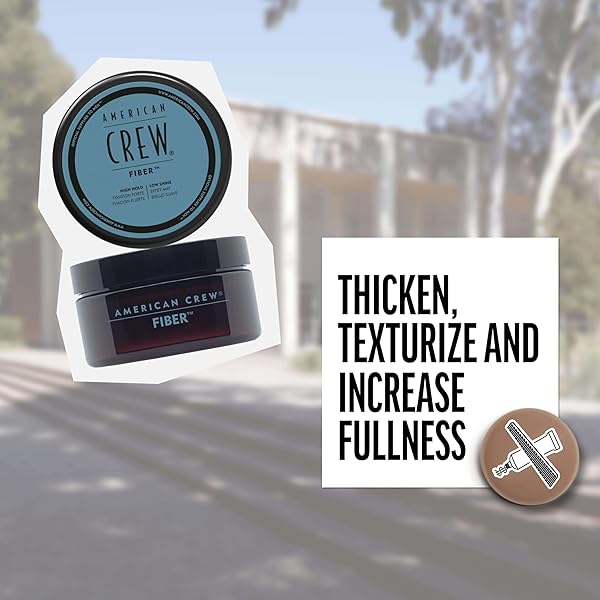 AMERICAN CREW MEN’S HAIR FIBER, LIKE HAIR GEL WITH HIGH HOLD & LOW SHINE, 3 OZ
