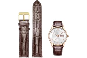 Nizonlaie Quick Release Genuine Leather Watch Band Italian Alligator Grain Calfskin Business Casual Universal 12 to 24mm Men Women