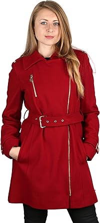 michael kors red wool coat