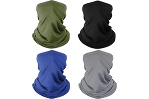 FINVIZO Neck Gaiter Bandana Face Mask: Sun Cooling Scarf Gator Cover Head for Men Women