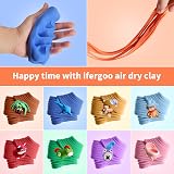 CiaraQ Air Dry Clay 36 Colors Ultra Light No-Toxic Modeling Clay Kit view 2