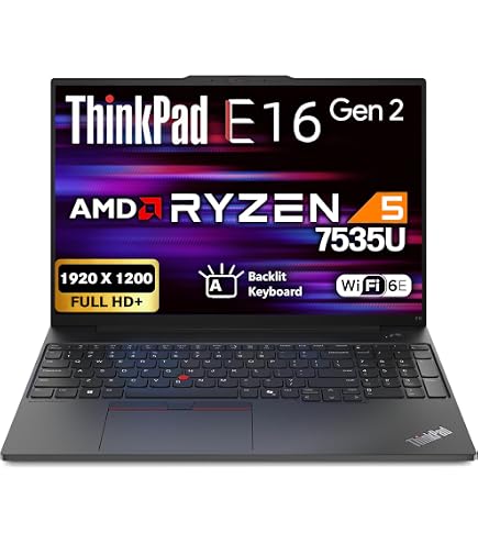 Amazon.com: Lenovo ThinkPad E16 Gen 2, FHD+ 16