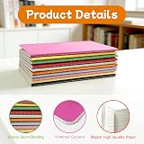 ojussa 10Pcs A6 Notebooks 60 Pages Rainbow Colorful Lined Multipack 14×9cm view 2