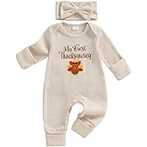 mlpeerw My First First St Patricks Day Baby Girl Outfit Newborn Lucky Clover Jumpsuit Romper Cute Infant Spring Clothes