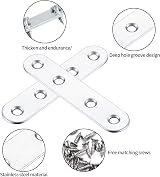 Xiaomoyu 10Pcs Stainless Steel Corner Braces L Shape 77x16mm with Screws view 3