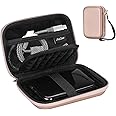 ProCase Hard Drive Case for Canvio Basics Western Digital WD Elements My Passport Seagate Portable Backup Plus Slim 1TB 2TB 3TB 4TB USB 3.0, 2.5”, Samsung T9 Portable External Hard Drive Case-Rosegold