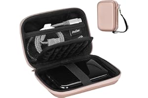 ProCase Portable External Hard Drive Case for Toshiba Canvio Basics Western Digital WD Elements My Passport Seagate, Samsung 