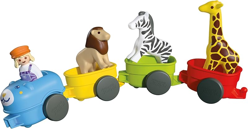 | Júnior | Comboio dos Animais | Comboio Colorido com Animais, 4 carruagens e cabine do condutor | para crianças a partir dos 4 anos | 72084