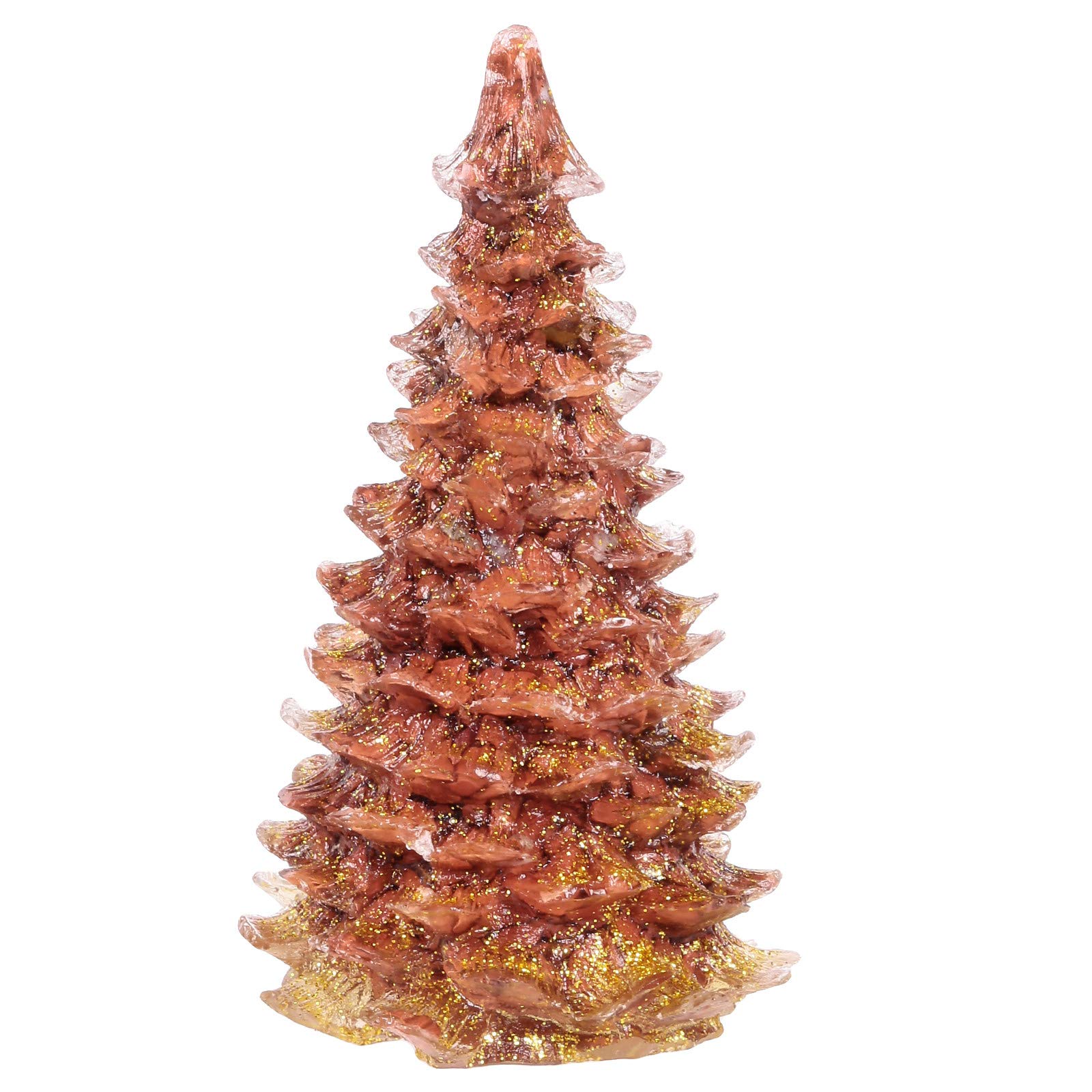 KYEYGWO Red Jasper Healing Crystal Stone Mini Christmas Tree, Handmade 9 CM Christmas Tree Table Ornament Decorationfor Home Shop Office