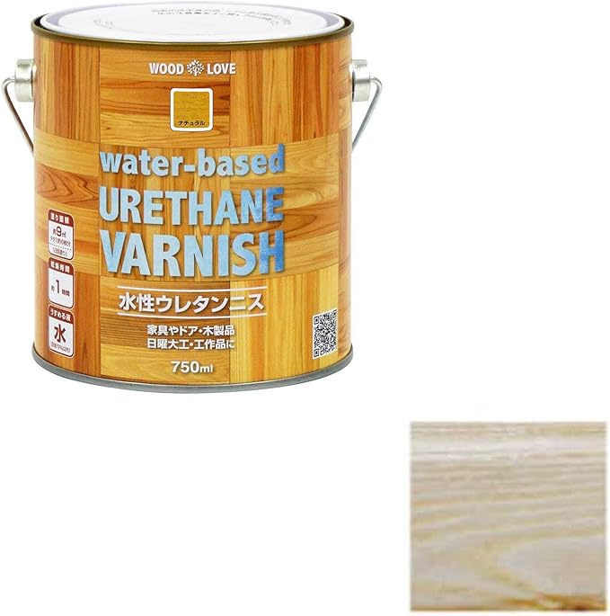 Amazon ニッペ Wood Love 水性ウレタンニス ナチュラル 750ml ニス