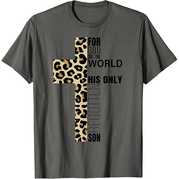 Christian Bible Verse Graphic T-Shirt For Men - Religious Scripture Cross Design - European Sizes S-5XL