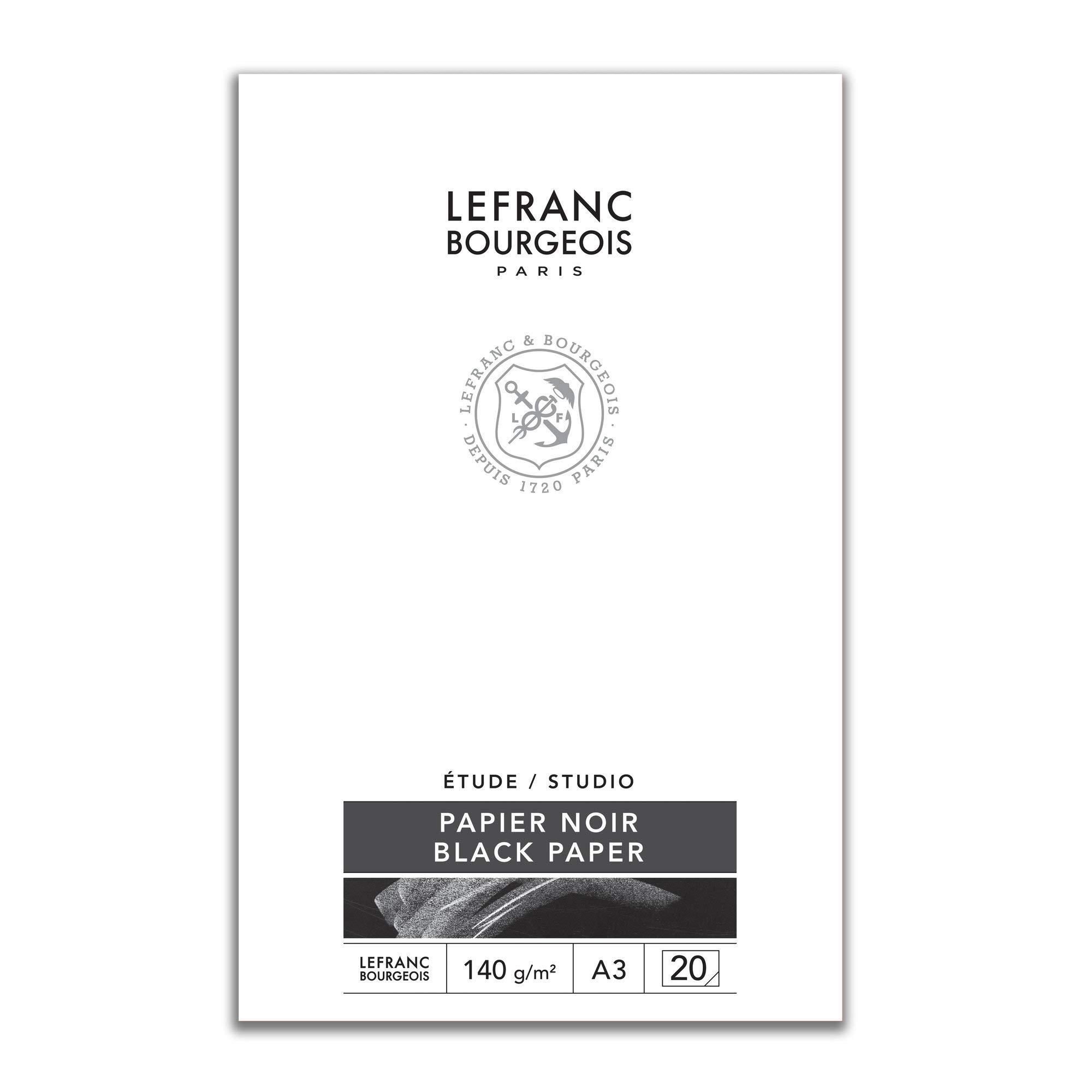 Lefranc & Bourgeois 301345 Pad of Black Paper A3 140gsm