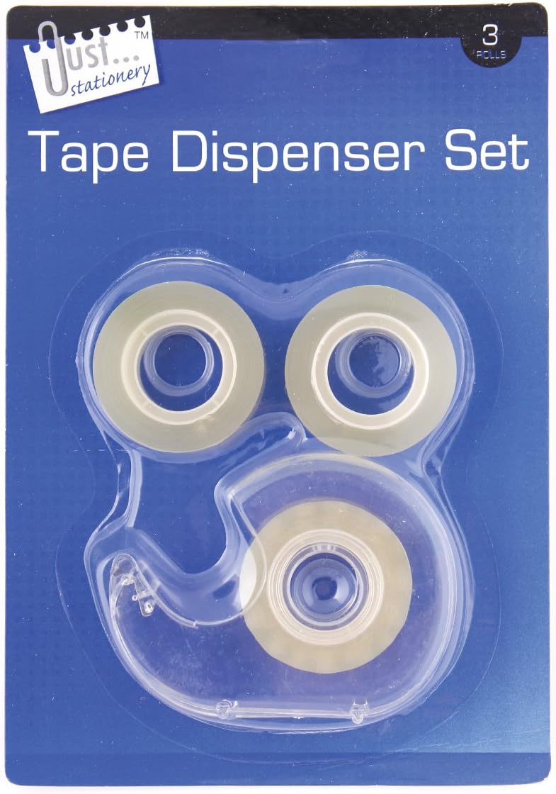 Just stationery Tape Dispenser Set 3 Rolls 6002 Brand Just stationery