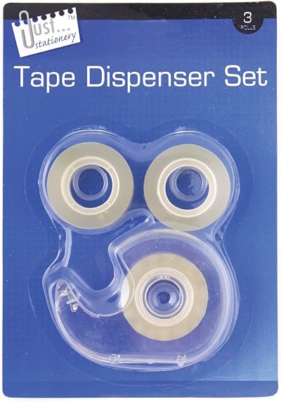 Just stationery Tape Dispenser Set 3 Rolls 6002 Brand Just stationery