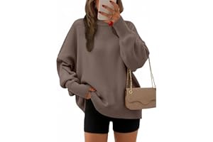 EFAN Women's Oversized Sweaters 2025 Fall Crewneck Batwing Sleeve Pullover Sweaters