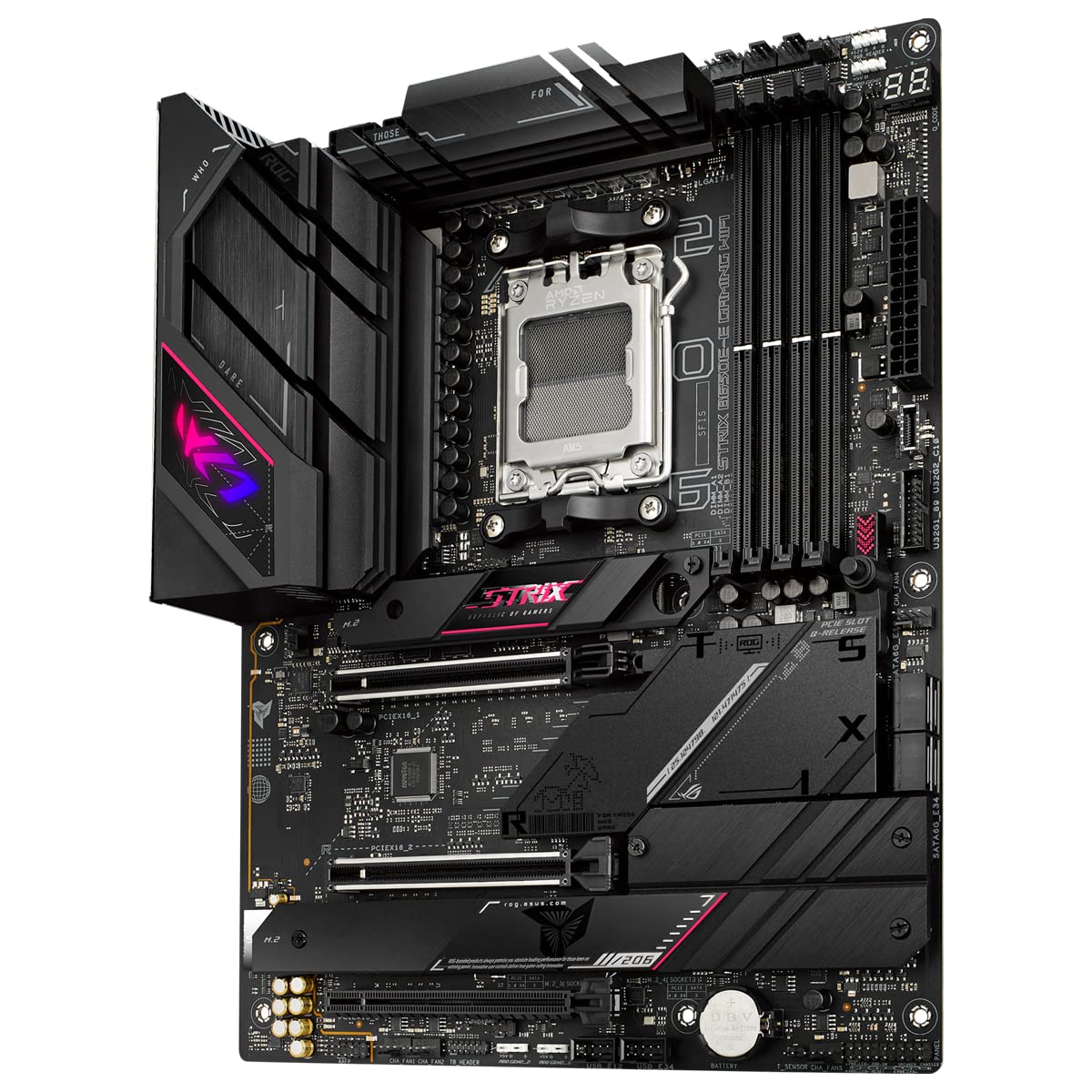 ASUS ROG Strix B650E-E Gaming WiFi Mainboard Sockel AMD AM5 (Ryzen 7000, ATX, DDR5 Speicher, 16+2 Power Stages, USB 3.2 Gen 2x2 Typ-C, PCIe 5.0, Q-Release, WiFi 6E, Aura Sync) 8