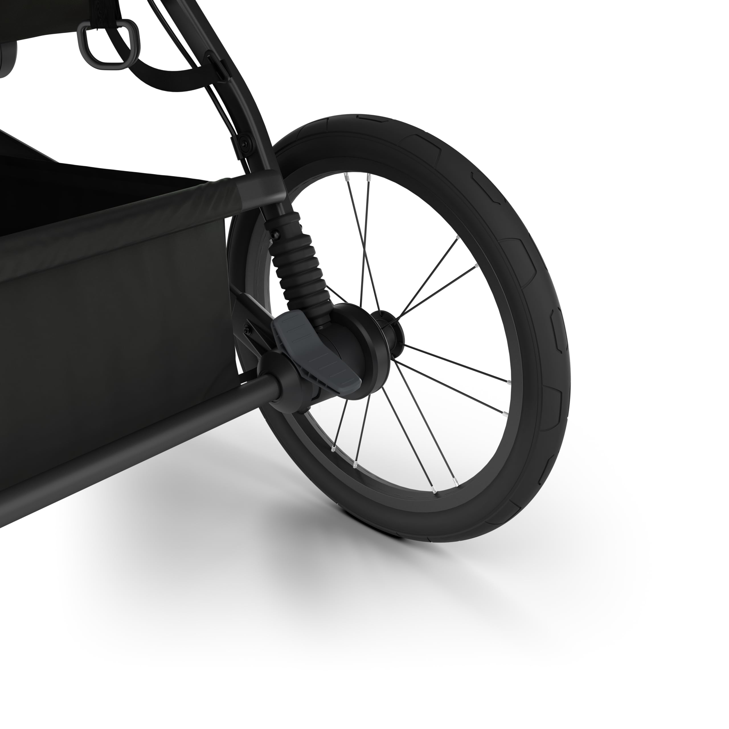 Thule Glide 3 Single Child All-Terrain & Jogging Stroller, Lightweight, air-Filled Tires, Twist Hand Brake, Fixed Front Wheel