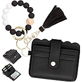 Lostars Wristlet Wallet for Women with Keychain – RFID Card Holder Small Wallet Wristlet with Key Ring