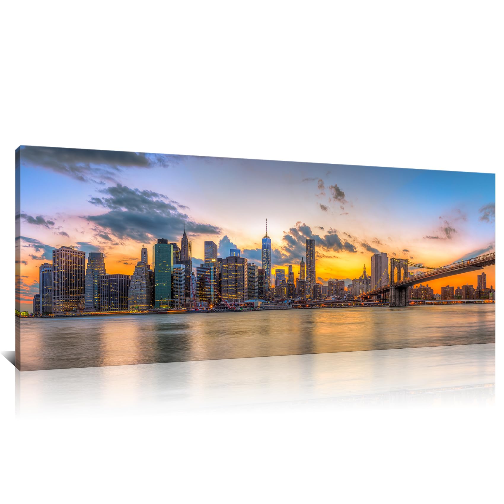 kalormore new york city skyline canvas wal art brooklyn bridge picture for wall