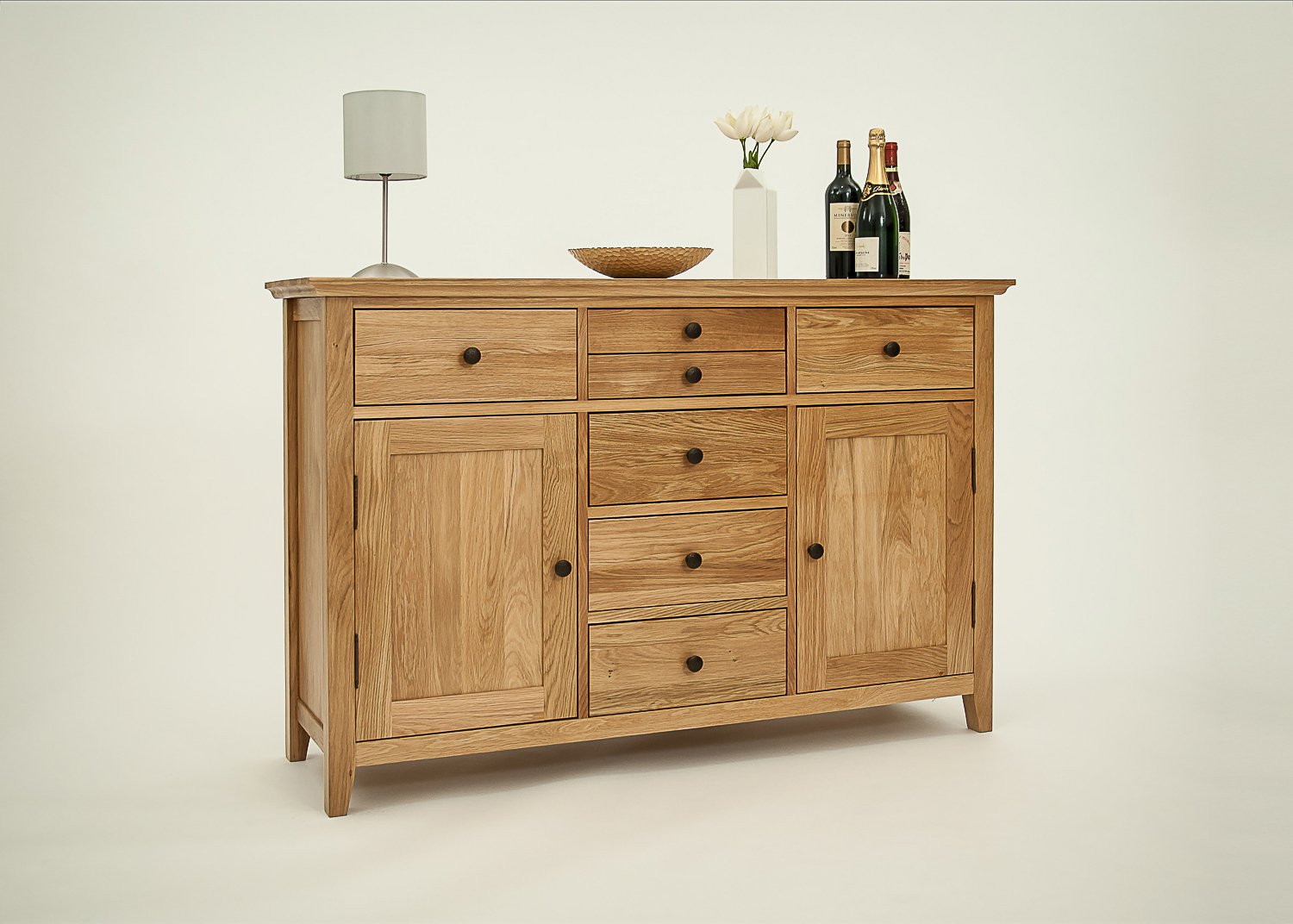 Hereford Rustic Oak 135cm Sideboard Amazon.co.uk Kitchen & Home