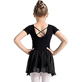 TinyChoice Ballet Leotards for Girls Ballet Dress for Toddler & Ballet Outfit with Criss-Cross Back, 2T-11Y