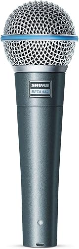 Shure BETA 58A Vocal Microphone with A25D Stand Adapter and Euro Thread view 1