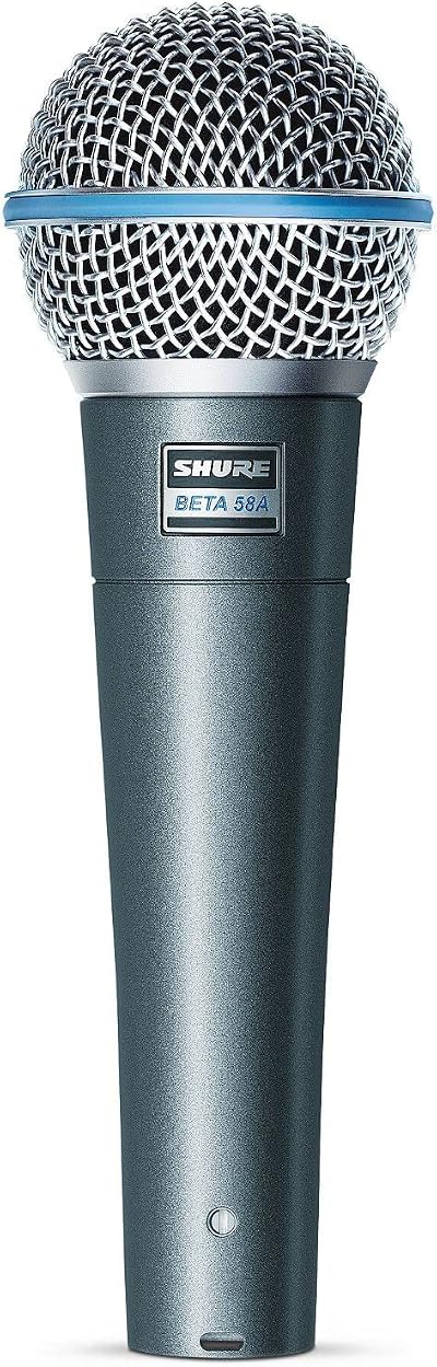 Shure BETA 58A Vocal Microphone with A25D Stand Adapter and Euro Thread